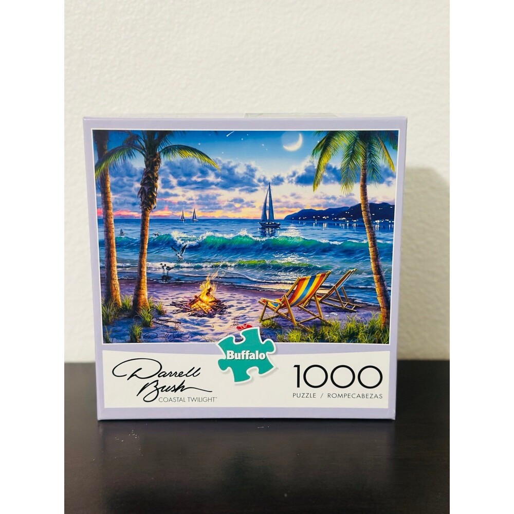 Buffalo Games Darrell Bush Coastal Twilight 1000pc Jigsaw Puzzle All Pieces